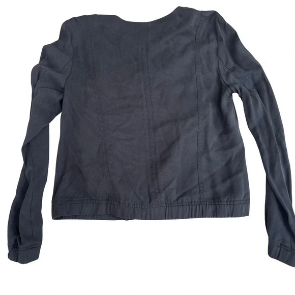 Lou &Grey asymmetrical black  Moto jacket . Size Medium - Picture 2 of 4